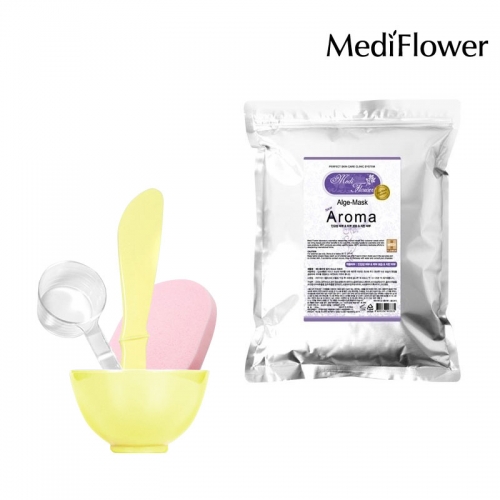 [메디플라워] 아로마 모델링팩 500g + 팩도구 4종세트  (마사지/마스크/팩)