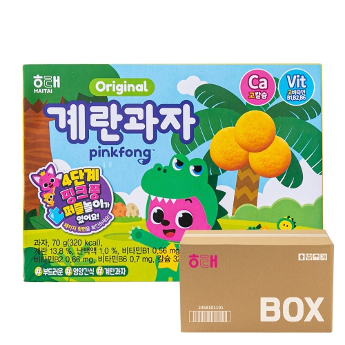 해태 계란과자 핑크퐁 70g 20입  (과자/껌/스낵류)