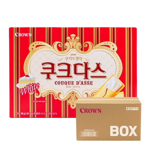 크라운 쿠크다스 화이트 289g 12입  (과자/껌/스낵류)