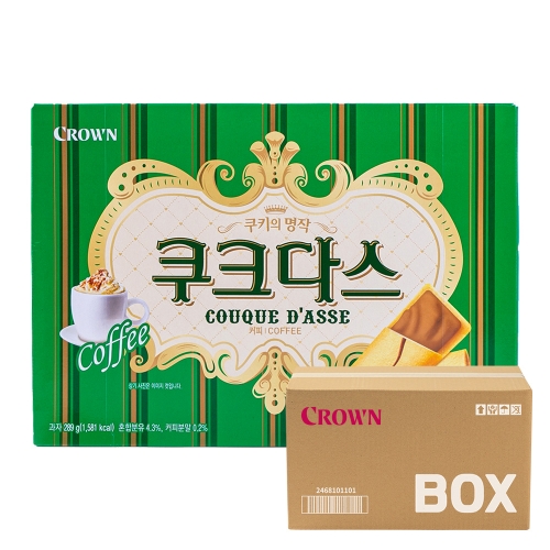 크라운 쿠크다스 커피 289g 12입  (과자/껌/스낵류)