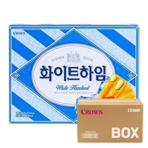 크라운 화이트하임 284g 12입  (과자/껌/스낵류)