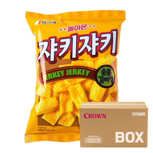 크라운 쟈키쟈키 70g 16입  (과자/껌/스낵류)
