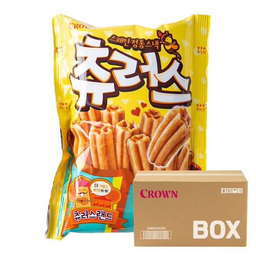 크라운 츄러스 84g 16입  (과자/껌/스낵류)