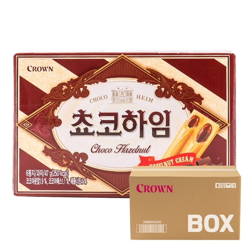 크라운 쵸코하임 47g 18입  (과자/껌/스낵류)