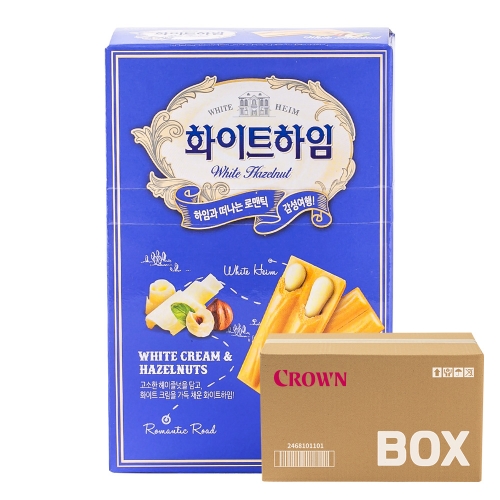 크라운 화이트하임 47g 18입  (과자/껌/스낵류)