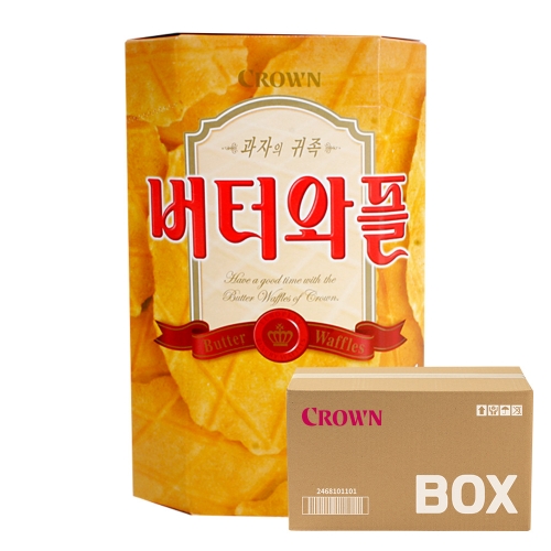 크라운 버터와플 135g 15입  (과자/껌/스낵류)