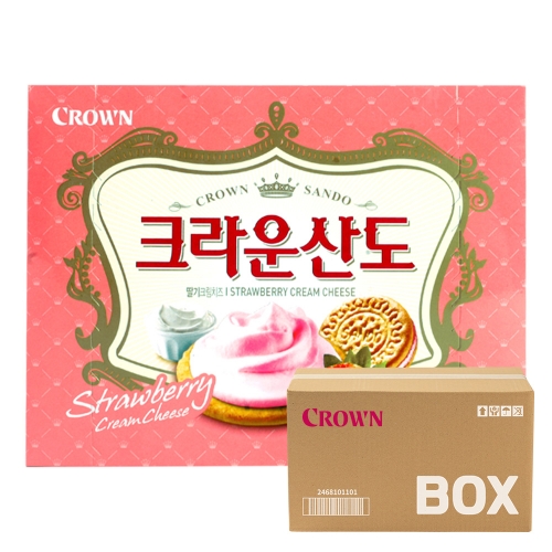 크라운 산도 딸기 161g 12입  (과자/껌/스낵류)