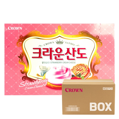 크라운 산도 딸기 323g 8입  (과자/껌/스낵류)