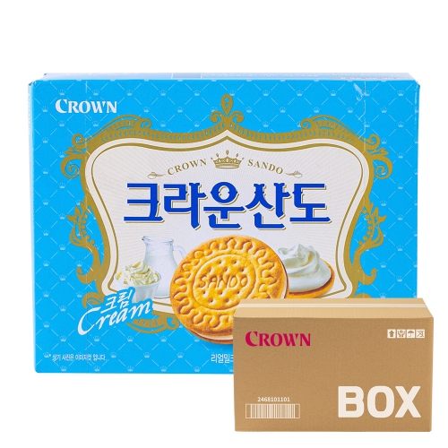크라운 산도 크림 161g 12입  (과자/껌/스낵류)