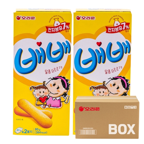 오리온 배배 80g 20입  (과자/껌/스낵류)