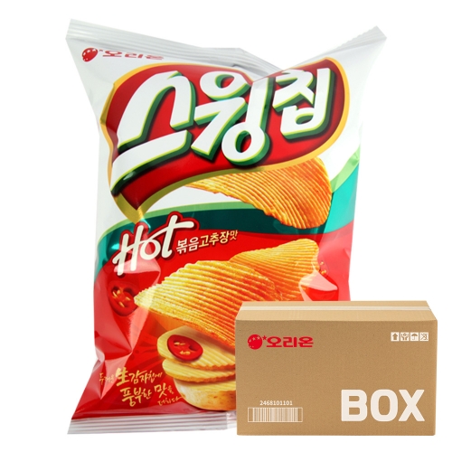 오리온 스윙칩 볶음고추장 60g 20입  (과자/껌/스낵류)