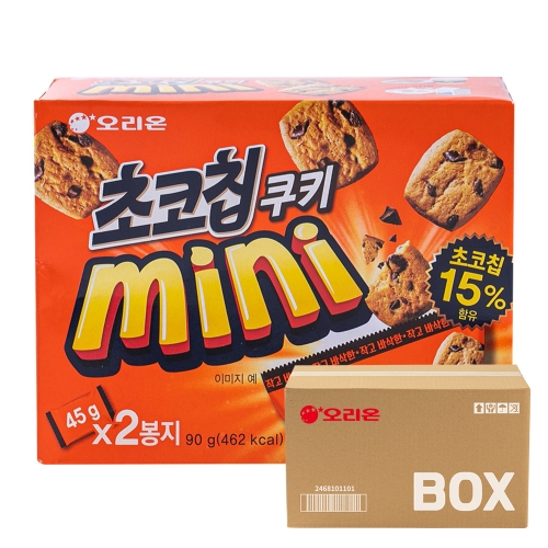 오리온 초코칩 미니2P 90g 16입  (과자/껌/스낵류)