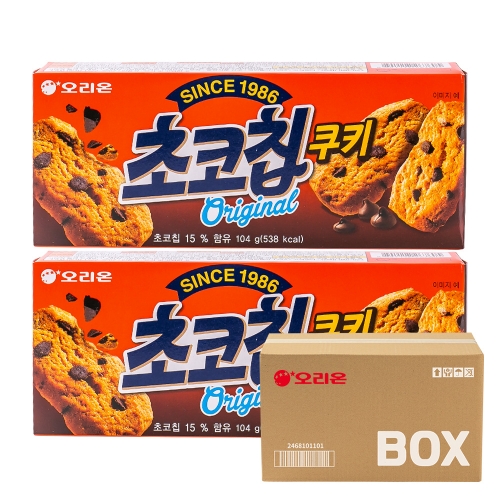 오리온 초코칩 쿠키 104g 21입  (과자/껌/스낵류)