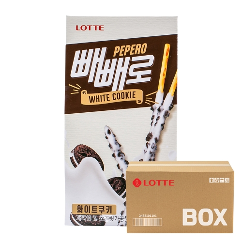 롯데 빼빼로 화이트 쿠키 37g 40입  (과자/껌/스낵류)