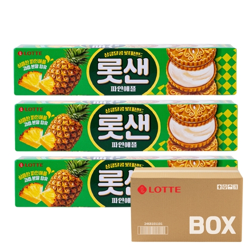 롯데 롯샌 파인애플 105g 30입  (과자/껌/스낵류)