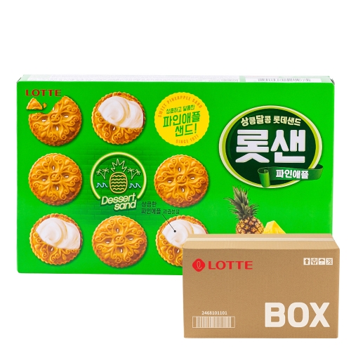 롯데 파인애플 샌드 315g 12입  (과자/껌/스낵류)