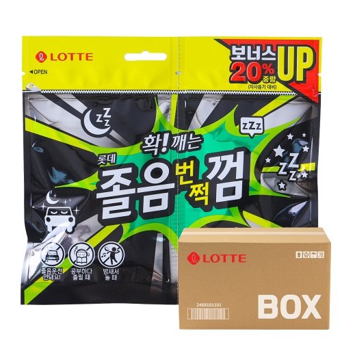 롯데 졸음껌 리필트윈 105g 24입  (과자/껌/스낵류)