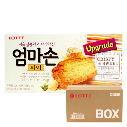 롯데 엄마손파이 127g 16입  (과자/껌/스낵류)