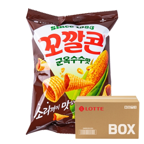 롯데 꼬깔콘 군옥수수맛 67g 20입  (과자/껌/스낵류)