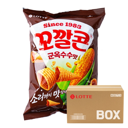 롯데 꼬깔콘 군옥수수맛 134g 12입  (과자/껌/스낵류)