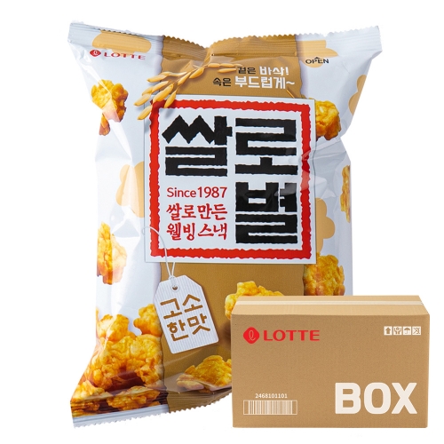 롯데 쌀로별 오리지널 156g 12입  (과자/껌/스낵류)