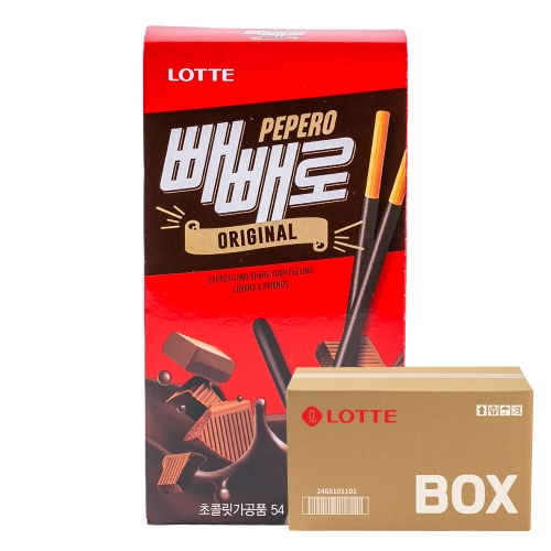 롯데 초코 빼빼로 54g 40입  (과자/껌/스낵류)