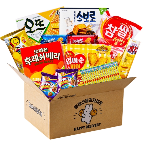 해피 딜리버리 종합 과자 선물박스 3호  (과자/껌/스낵류)