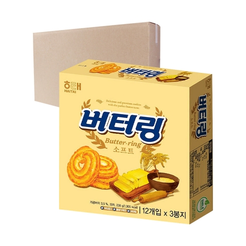 해태 버터링 238g 10개입 [박스]  (과자/껌/스낵류)