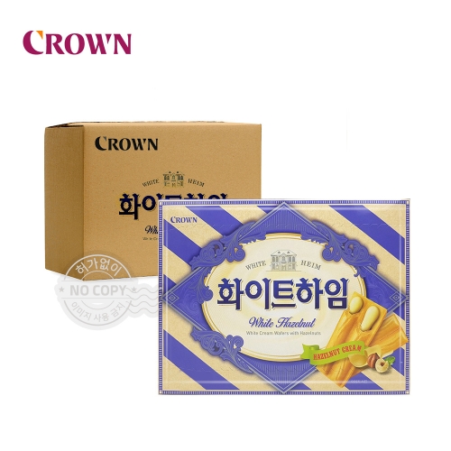 크라운 박스 화이트하임 284g 12입 과자 간식 군것질  (과자/껌/스낵류)