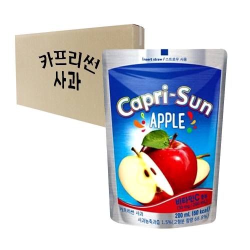 농심 카프리썬 사과 200ml 20개입 [박스]  (과즙음료)