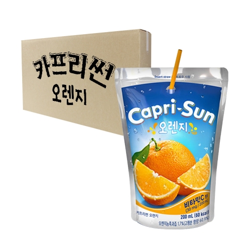 농심 카프리썬 오렌지 200ml 20개입 [박스]  (과즙음료)