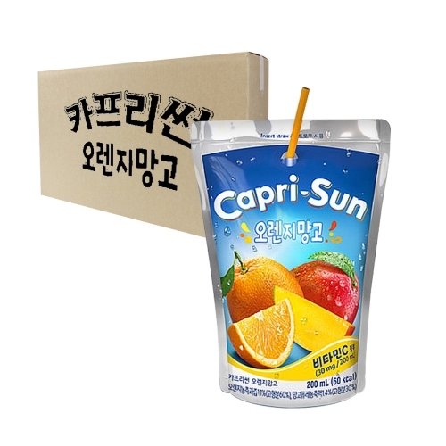 농심 카프리썬 오렌지망고 200ml 20개입 [박스]  (과즙음료)