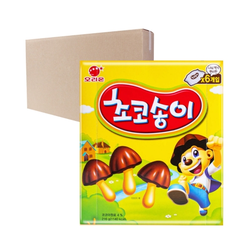 오리온 초코송이 216g 12개입 [박스]  (과자/껌/스낵류)