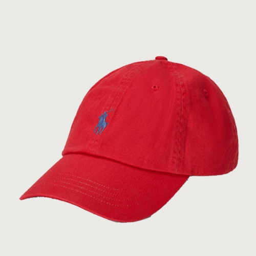 POLO 폴로랄프로렌 클래식 포니로고 캡 모자 레드 710716734032 네이비포니 야구모자  (모자)