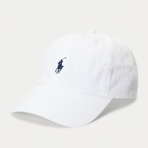 POLO 폴로랄프로렌 클래식 포니로고 캡 모자 화이트 710816207003 네이비포니 야구모자  (모자)
