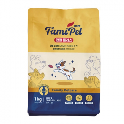 [패미펫] 관절 플러스 강아지 사료 1kg  (애견사료)