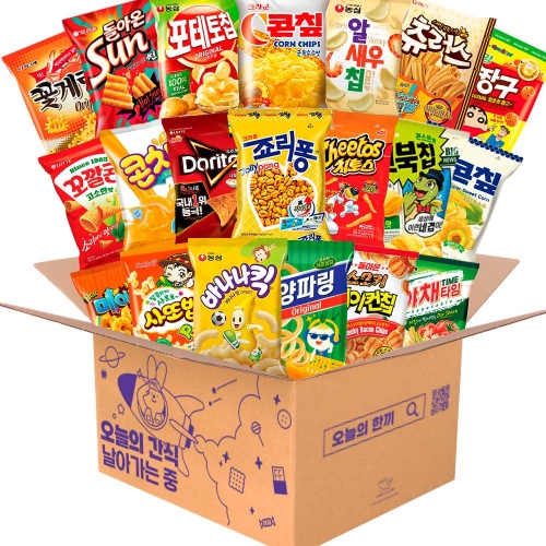 치바리아 학교 사무실 회사 봉지 과자 세트  (과자/껌/스낵류)