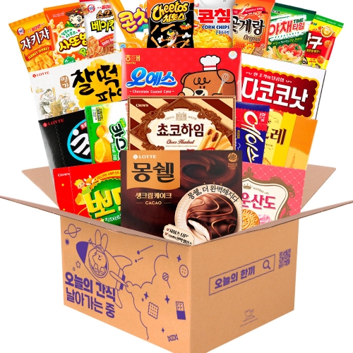 치바리아 사무실 탕비실 회사 간식 과자 세트 6-1  (과자/껌/스낵류)