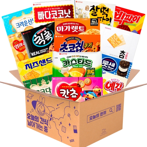 치바리아 회사 탕비실 사무실 간식 과자 세트 6-1  (과자/껌/스낵류)
