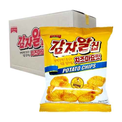 감자알칩 치즈마요 24g 40입 [박스]  (과자/껌/스낵류)