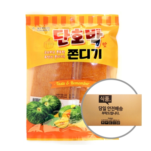 에코푸드 단호박쫀드기 203g 12입 [박스]  (과자/껌/스낵류)
