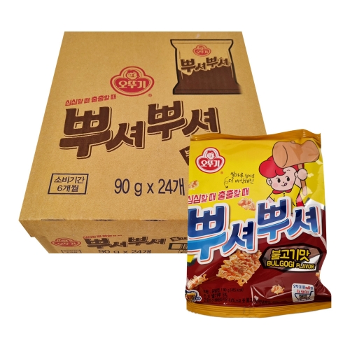 오뚜기 뿌셔 불고기 90g 24입 [박스]  (과자/껌/스낵류)