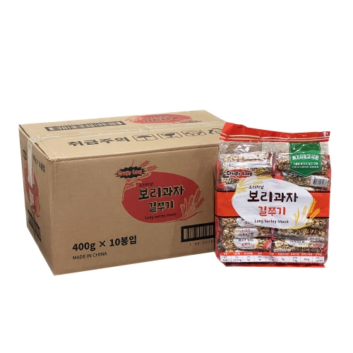 보리과자길쭈기 400g 10입 [박스]  (과자/껌/스낵류)