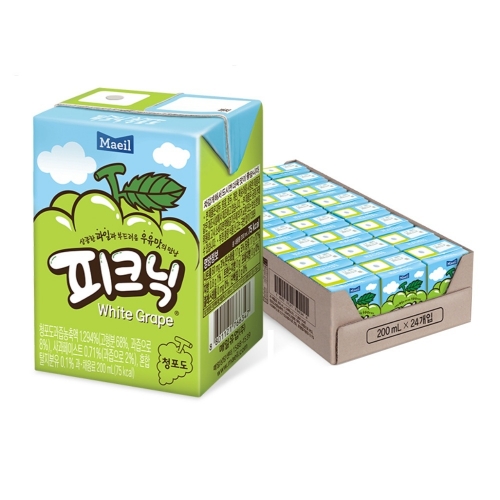 매일유업 피크닉 청포도 200ml 24입  (과즙음료)