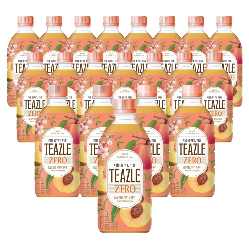 웅진 티즐제로 피치우롱티500ml 20입  (차/티백/코코아)