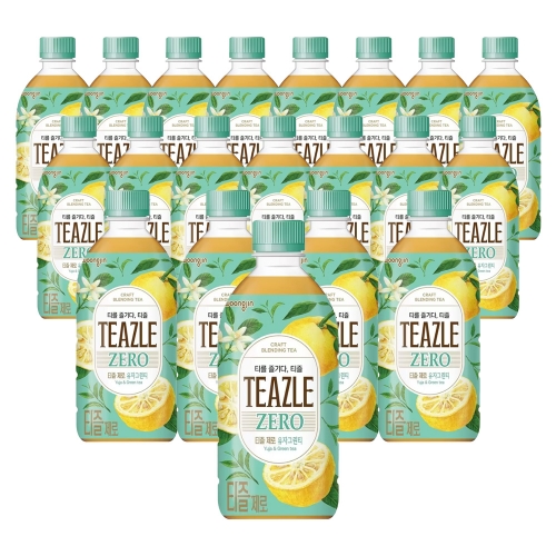 웅진 티즐제로 유자그린티500ml 20입  (차/티백/코코아)