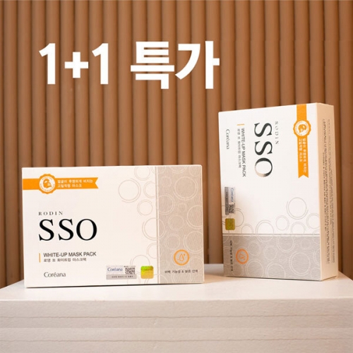 [코리아나] 로댕 쏘 화이트업 마스크팩 1+1, 20매  (마사지/마스크/팩)