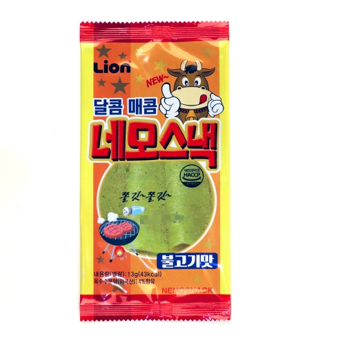신흥물산 네모스넥 불고기 13g 30입  (과자/껌/스낵류)