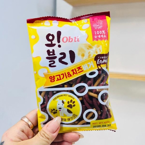 오블리 양고기 치즈버거100g  (애견간식)