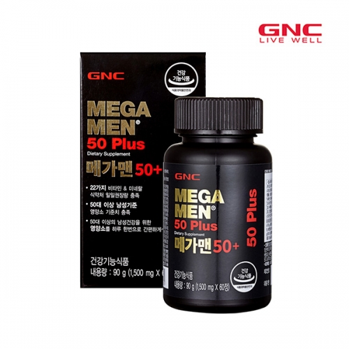 [GNC] 메가맨50+ 1500mg (60정 30일)  (비타민/GNC)